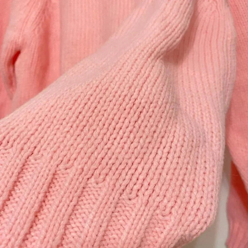 Vintage - 1960s Simpsons for Sears Pastel Pink Knit Sweater - Picture 11 of 11